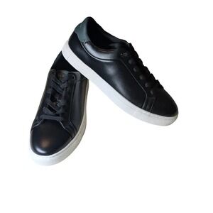 Ted Baker London Men's Black Leather Low Top Sneakers 1907790 Sz 10.5 NIB